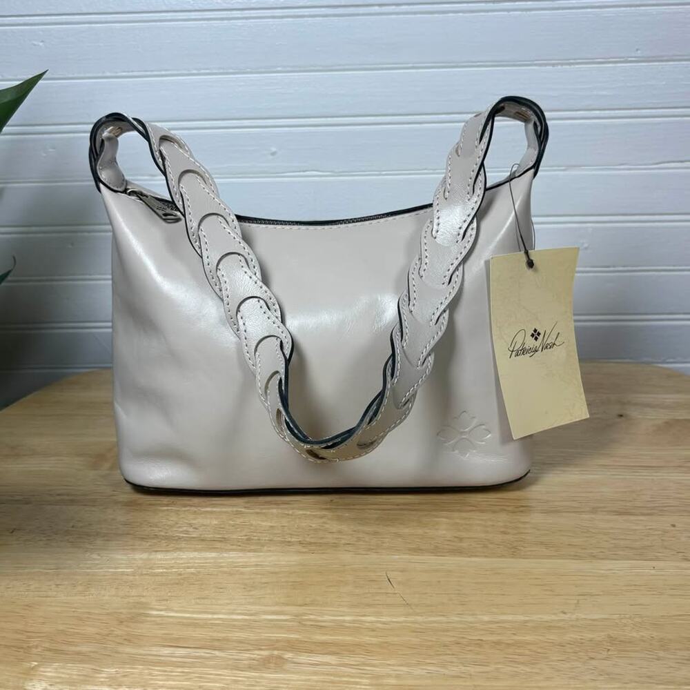 NWT Patricia Nash Cream Leather Shoulder Bag